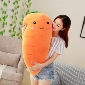 Peluche anti-stress en forme de carotte kawaii