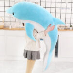 Peluche dauphin douce et réconfortante, idéale pour le stress