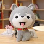 Peluche anti-stress Husky Kawaii, design adorable