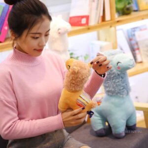 Peluche Kawaii Lama douce et mignonne pour apaiser le stress