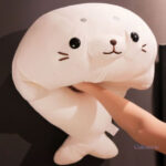 Peluche kawaii anti-stress en forme de lion de mer coloré