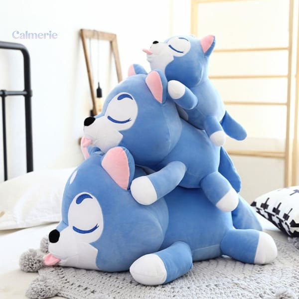 peluche-kawaii-loup-1 Peluche Kawaii Loup douce et apaisante pour le stress
