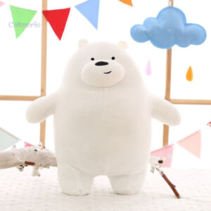 Peluche kawaii Papa Ours Blanc douce et apaisante