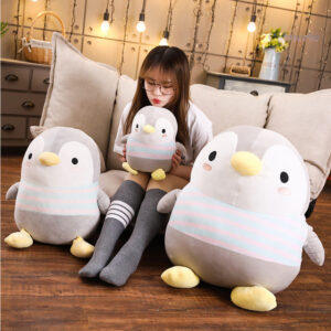 Peluche Kawaii Pingouin douce et anti-stress pour tous