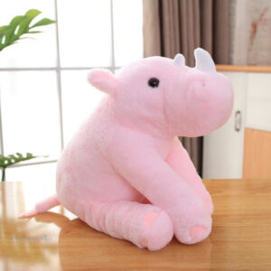 Rhinocéros pelucheux, parfait pour réduire le stress quotidien
