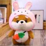 Peluche anti stress Kawaii couleur rousse