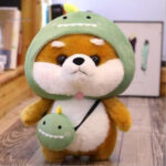 Peluche Kawaii en forme d'animal roux
