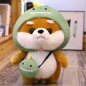 Peluche Kawaii en forme d'animal roux