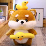 Peluche anti stress adorable couleur rousse