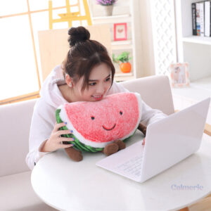 Peluche Kawaii Tranche de Pastèque douce et réconfortante