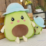 Peluche Kawaii Avocat à la Plage, douce et colorée