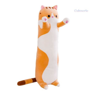 Peluche Kawaii Chat en forme d'oreiller anti-stress