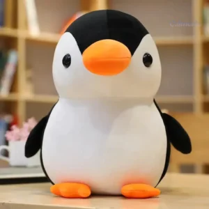 Peluche pingouin douce et apaisante pour le stress