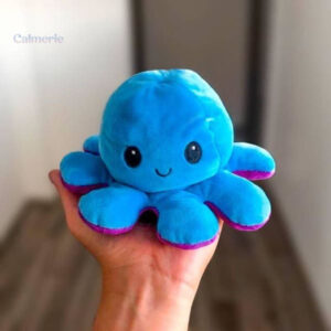 Poulpe réversible en peluche anti-stress