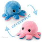 Peluche poulpe réversible, doux et apaisant