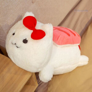 Peluches anti-stress en forme de sushi chat