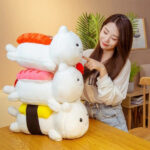 Sushi cat en peluche, compagnon apaisant