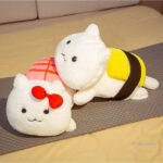Sushi cat en peluche, parfait pour les câlins