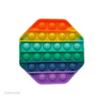 Pop It multicolore inspiré de l'arc-en-ciel