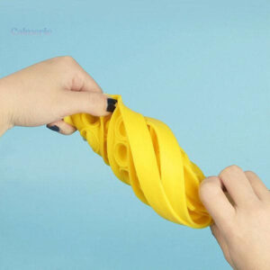 Variantes colorées du Pop It Canard, jouet tactile amusant