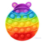 Pop It Coccinelle en silicone coloré pour le jeu tactile