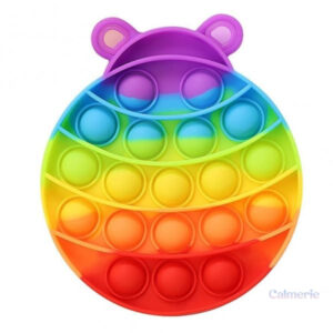 Pop It Coccinelle en silicone coloré pour le jeu tactile
