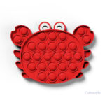 Pop It Crabe en silicone coloré pour des moments de détente