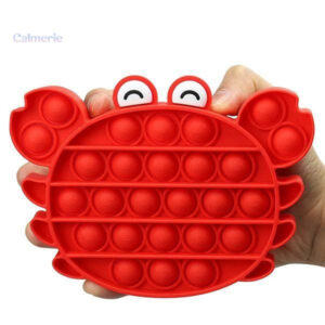 Jouet Pop It en forme de crabe, parfait pour stimuler les sens