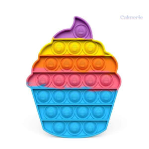 Jouet Pop it en forme de cupcake pour les enfants