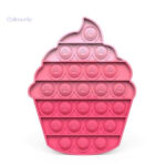 Accessoire anti-stress Pop It avec design cupcake original