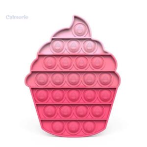 Accessoire anti-stress Pop It avec design cupcake original