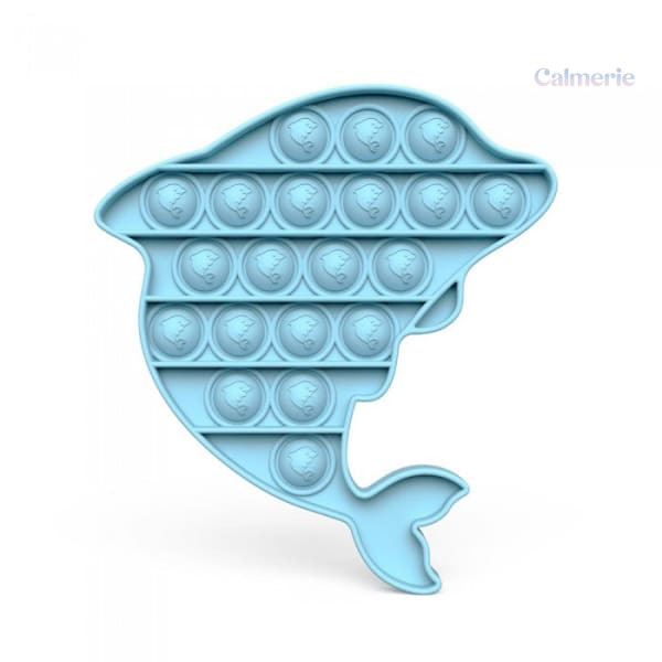 Pop It Dauphin en silicone coloré pour enfants