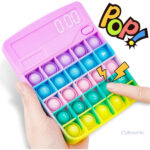 Pop It calculatrice colorée pour un jeu sensoriel amusant