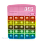 Accessoire ludique Pop It en forme de calculatrice à éclater