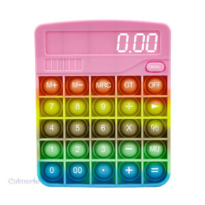 Accessoire ludique Pop It en forme de calculatrice à éclater