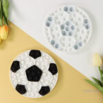 Variété de Pop It Football avec bulles à éclater colorées