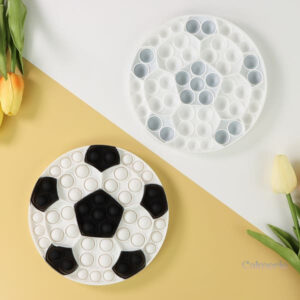 Variété de Pop It Football avec bulles à éclater colorées