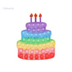 Variantes de Pop It Gateau en différentes couleurs et designs