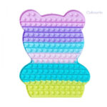 Pop It Géant Ourson en silicone coloré
