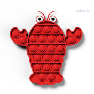 Pop It Homard en silicone coloré, jouet anti-stress