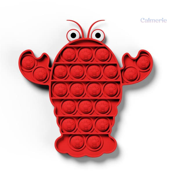 pop-it-homard-1 Pop It Homard en silicone coloré, jouet anti-stress