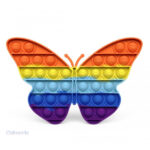 Pop It Papillon coloré pour une expérience de jeu tactile