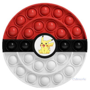 Pop It Pokeball en silicone coloré pour jouer et déstresser
