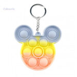 Pop It Porte Clé Mickey en silicone coloré