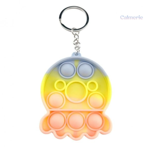 pop-it-porte-cle-pieuvre-1 Porte-clé Pop It en forme de pieuvre colorée