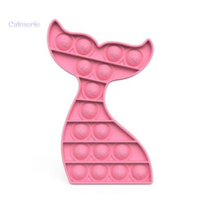 Jouet Pop It en silicone, design sirène amusant