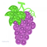 Pop It Raisin en forme de raisin coloré pour jouer et détendre