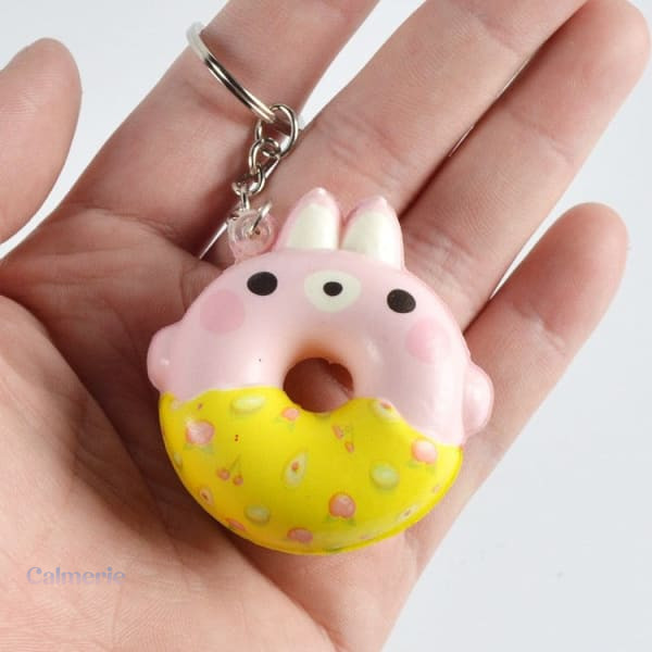 porte-cle-squishy-donuts-1 Porte clé squishy en forme de donut coloré
