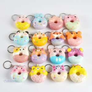 Porte clé donut squishy doux et amusant