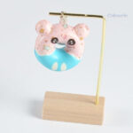 Accessoire squishy en forme de donut pour clé